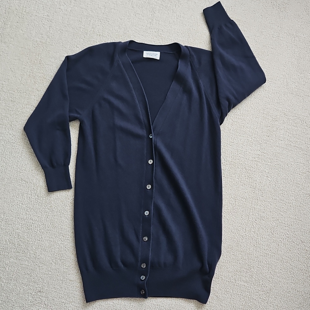 Long Benetton cardigan, M/L